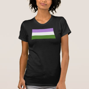 Camiseta Sinalizador do Orgulho do Genderqueer