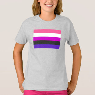 Camiseta Sinalizador do Orgulho Genderfluido