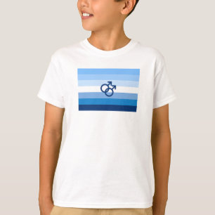 Camiseta Sinalizador do Orgulho Maleável do Gay MLM