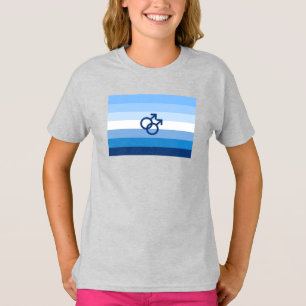 Camiseta Sinalizador do Orgulho Mmasculino do Gay MLM