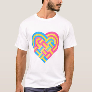 Camiseta Sinalizador do Orgulho Pan-Transformado Pansexual 