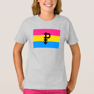 Camiseta Sinalizador do Orgulho Pansexual