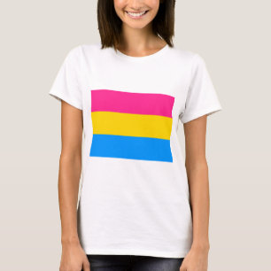 Camiseta Sinalizador do Orgulho Pansexual