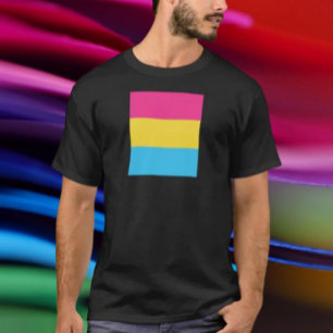 Camiseta Sinalizador do Orgulho Pansexual