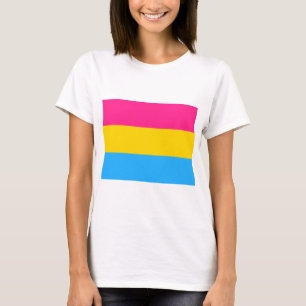 Camiseta Sinalizador do Orgulho Pansexual