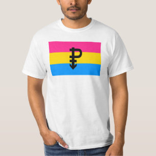 Camiseta Sinalizador do Orgulho Pansexual