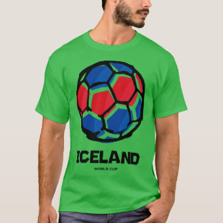 Camiseta Sinalizador do país da Islândia