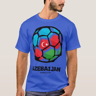 Camiseta Sinalizador do País do Azerbaijão