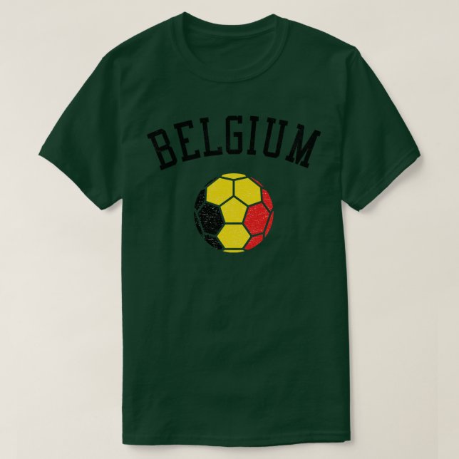 Camiseta Sinalizador do Patrimônio da Equipe da Bélgica (Frente do Design)