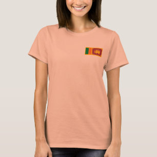 Camiseta Sinalizador do Sri Lanka e Escoteiro do T-Shirt