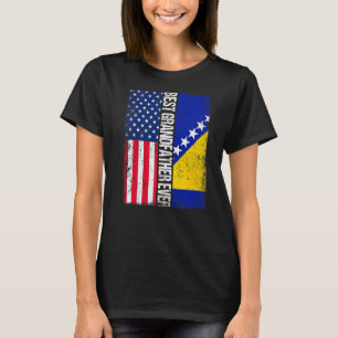 Camiseta Sinalizador dos Estados Unidos e Bandeira da Bósni