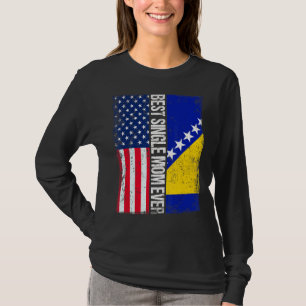 Camiseta Sinalizador Dos Estados Unidos E Solteiro De Sinal