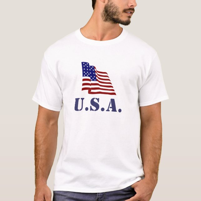 Camiseta Sinalizador dos EUA (Frente)