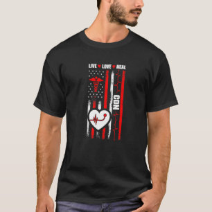 Camiseta Sinalizador Dos Eua Cdn Medical Rn Nurando Certifi
