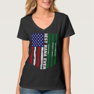 Camiseta Sinalizador dos EUA e Arábia Saudita Melhor Nana N