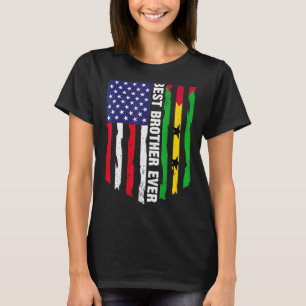 Camiseta Sinalizador Dos Eua E São Tomé E Príncipe Melhor I