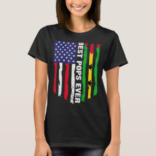 Camiseta Sinalizador Dos Eua E São Tomé E Príncipe Sinaliza