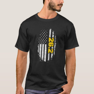 Camiseta Sinalizador Dos Eua Para Um Corredor De Maratona P