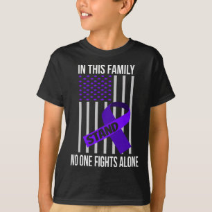 Camiseta Sinalizador Dos Eua Produtos De Fita Roxa Opióides
