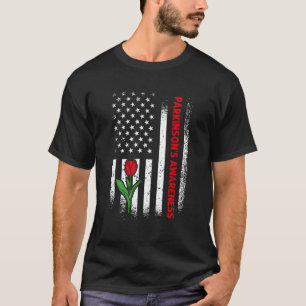 Camiseta Sinalizador Dos Eua Red Tulip Parkinson