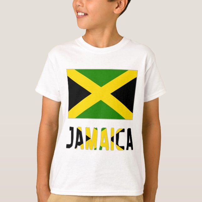 Camiseta Sinalizador e Palavra Jamaica (Frente)