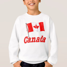 Camiseta Sinalizador e texto canadenses
