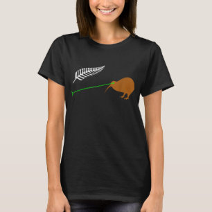 Camiseta Sinalizador Engraçado Laser Kiwi - Nova Zelândia P
