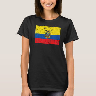 Camiseta Sinalizador Equatoriano Orgulho de Bandeiras do Eq