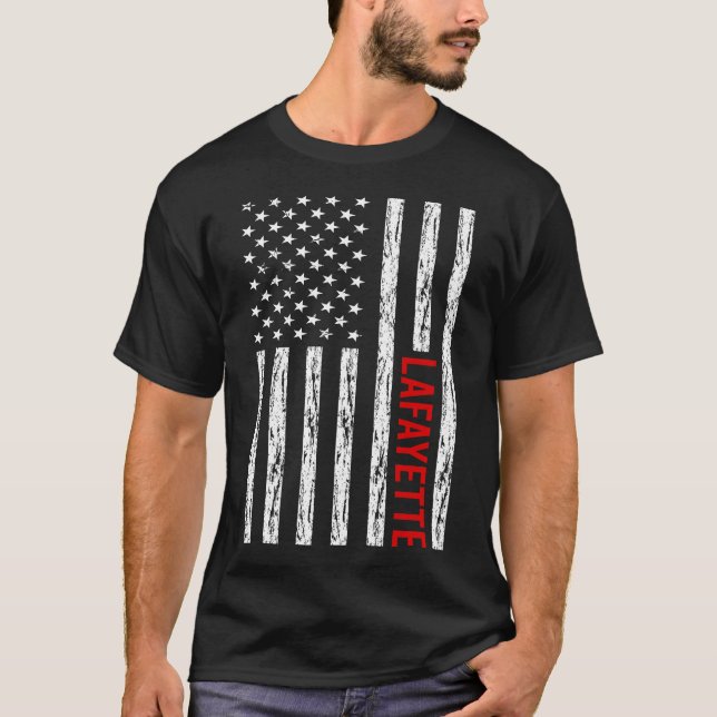 Camiseta Sinalizador EUA - Lafayette (Frente)