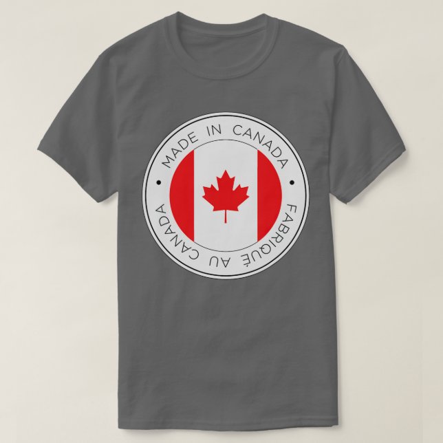 Camiseta Sinalizador Feito no Canadá (Frente do Design)