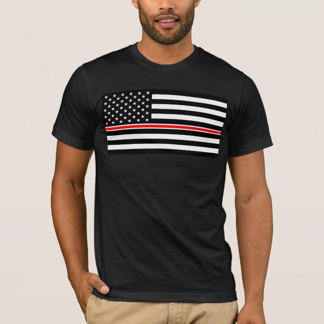 Camiseta Sinalizador fino da linha vermelha: Memorial do he (Frente)
