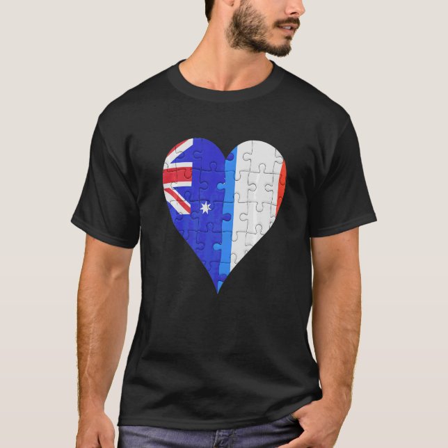 Camiseta Sinalizador francês australiano (Frente)
