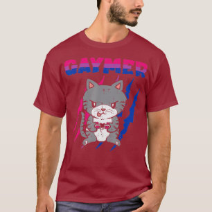 Camiseta Sinalizador Gaymer Purride Cat Video Game Gamer LG