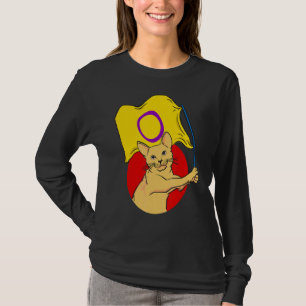 Camiseta Sinalizador Intersexual Gato Sexo Não Binário