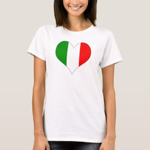Camiseta Sinalizador italiano Heart