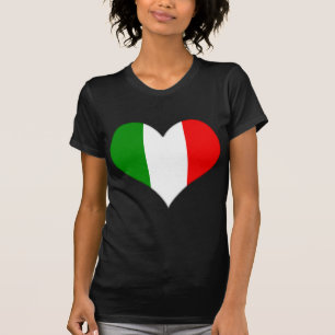 Camiseta Sinalizador italiano Heart