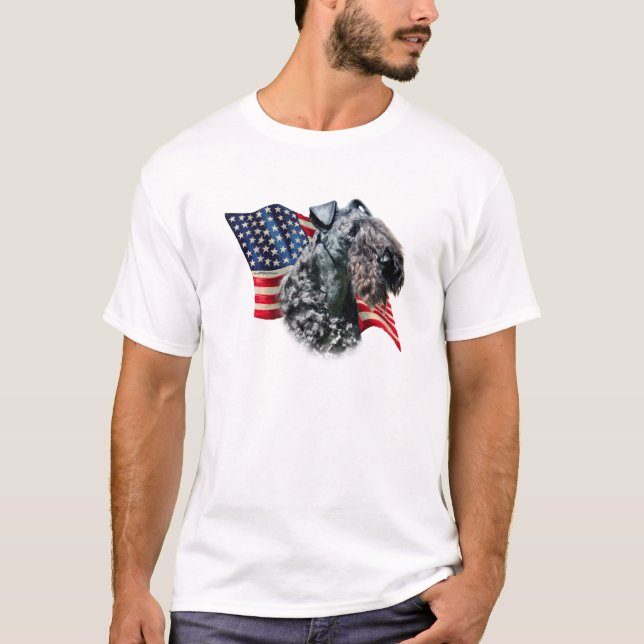 Camiseta Sinalizador Kerry Blue Terrier (Frente)