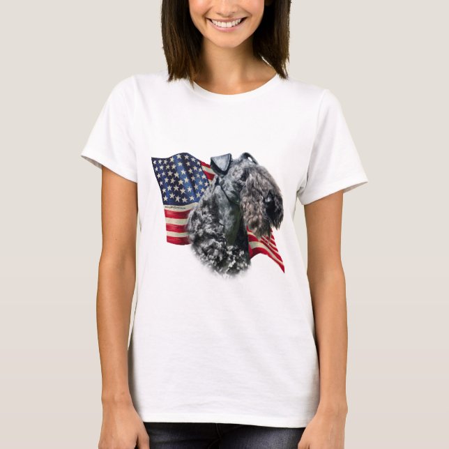 Camiseta Sinalizador Kerry Blue Terrier (Frente)