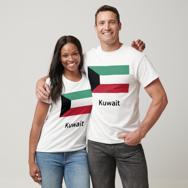 Camiseta Sinalizador Kuwait (Unissex)