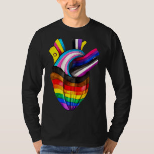 Camiseta Sinalizador Lgbt Pulsação Gay Lésbica Resistir ao