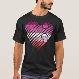 Camiseta Sinalizador LGBTQ de Oração Cardíaca LGBT Inspirac