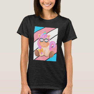 Camiseta Sinalizador LGBTQ de Transgênero do Orgulho do Uni