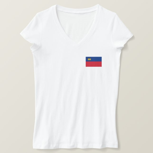Camiseta Sinalizador Liechtenstein (Frente do Design)