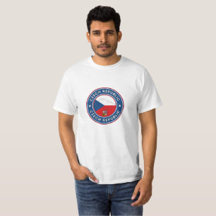 Camiseta Sinalizador, Mapa e Emblema da República Checa