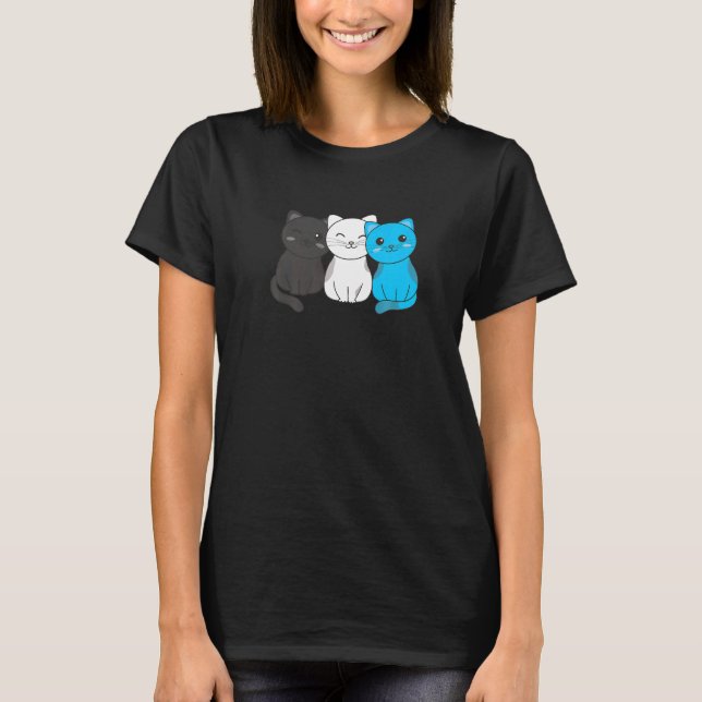 Camiseta Sinalizador Mascino Orgulho De Pilha Lgbtq Gatos M (Frente)