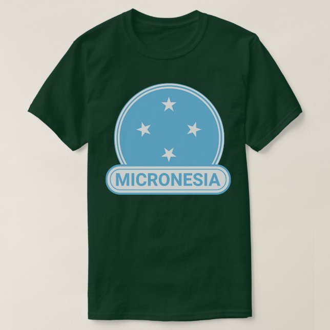 Camiseta Sinalizador Micronésia Crachá Micronésia (Frente do Design)