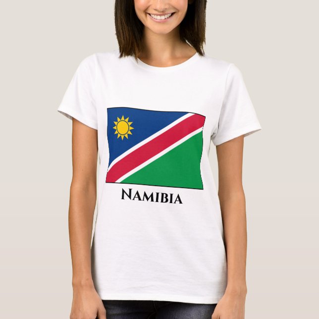 Camiseta Sinalizador Namíbia (Namíbia) (Frente)