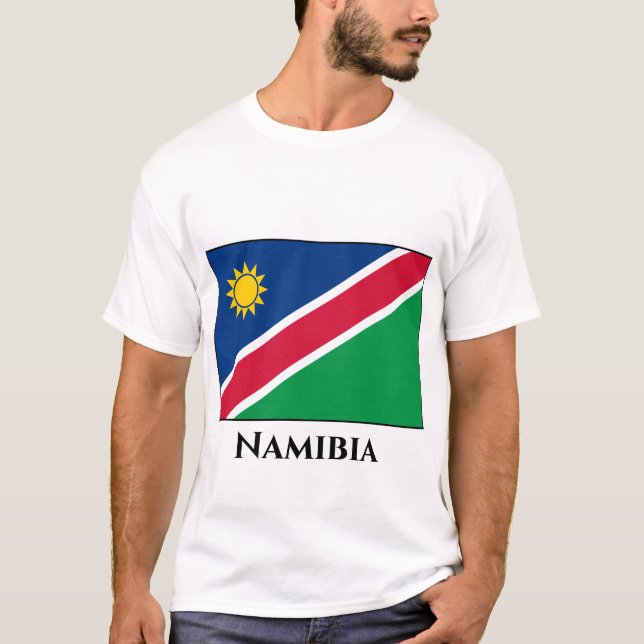 Camiseta Sinalizador Namíbia (Namíbia) (Frente)