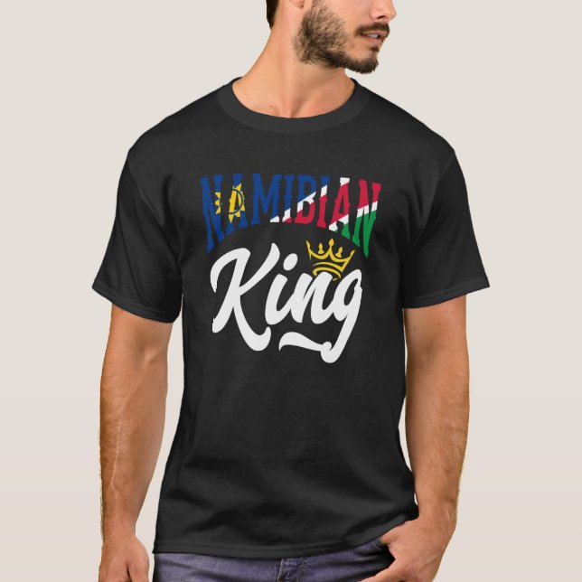 Camiseta Sinalizador Namíbia Rei Namíbia Namíbia (Frente)