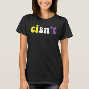Camiseta Sinalizador Não Binário de Orgulho Não Binário Cis